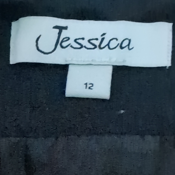 Jessica Black A-Line Skirt with Floral Embroidery - Picture 2 of 11